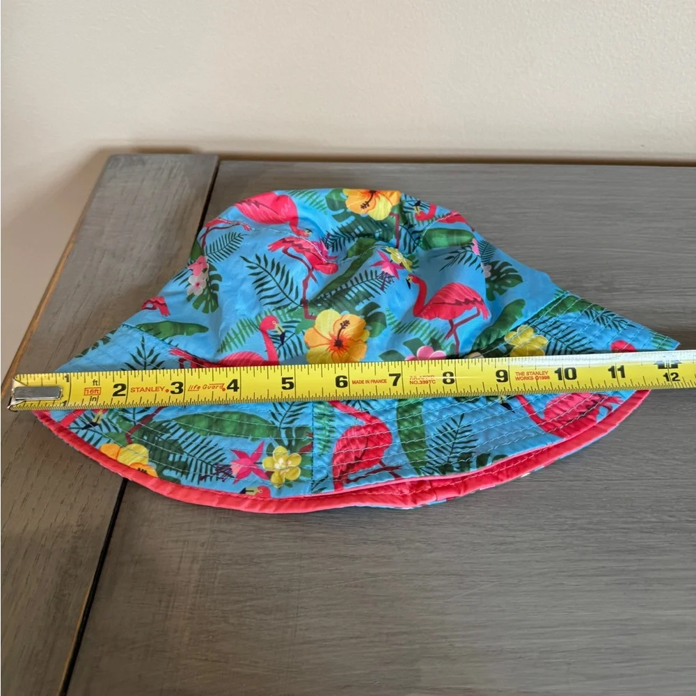 Floppy Tops Kids Beach‎ Bucket Hat flamingo coral girls
